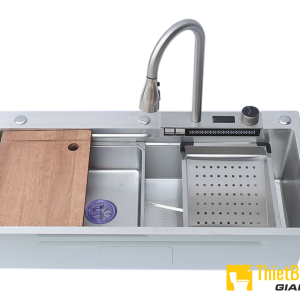 Chậu chén 1 ngăn Inox 304 chuẩn 100% Cao Cấp Navier NV-9046AT304