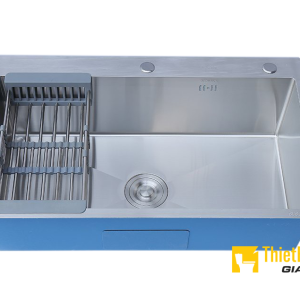 Chậu Chén 1 Ngăn Inox 304 Sơn Xanh Cao Cấp Navier NV-8050SX