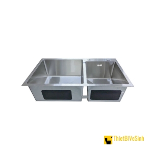 Chậu Rửa Chén 2 Ngăn Lệch Inox Cao Cấp Navier NV-8245LKS