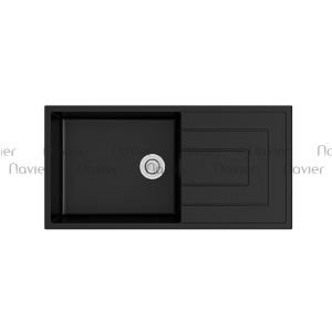 Chậu Rửa Chén Đá 1 Ngăn Có Cánh Đen Navier NV-T10050-I01
